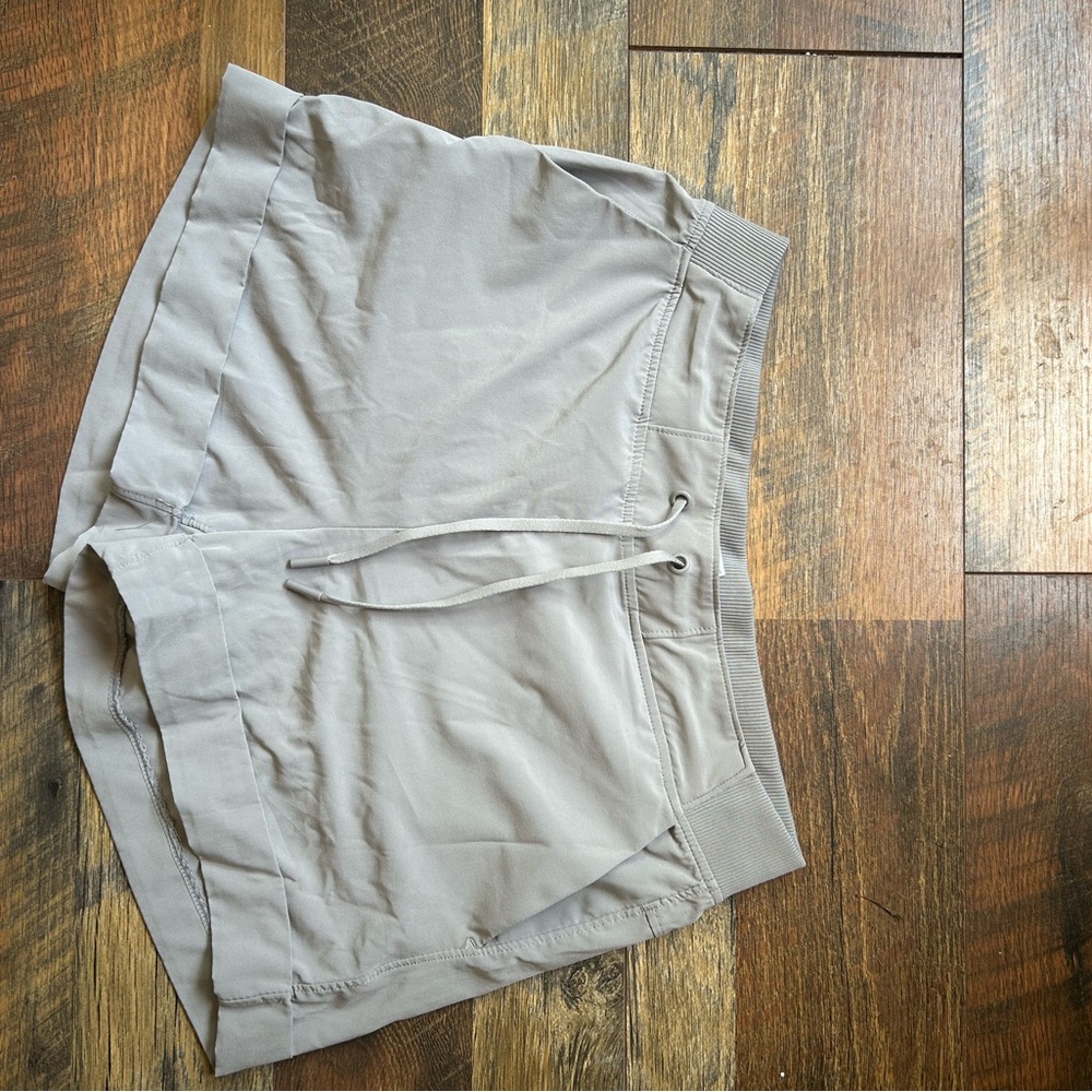 90 Degree By Reflex Heather Gray Active Shorts